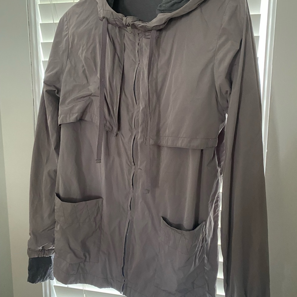 GAP Women's Gray Hooded Jacket